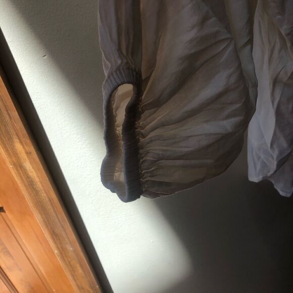 Old Navy Oversized Crochet Pop Pom Dolman Sleeve Blouse - Picture 6 of 8